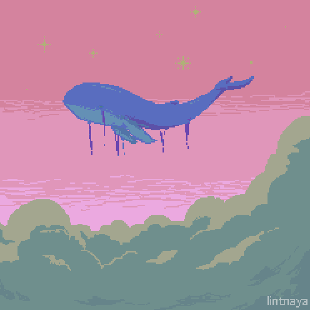 cloudy whale